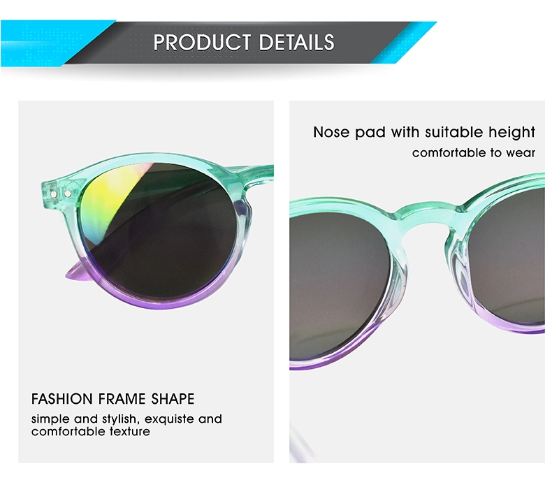 Pilot Optics Round Kids Custom Logo Sun Glass Hot Sell Sunglasses