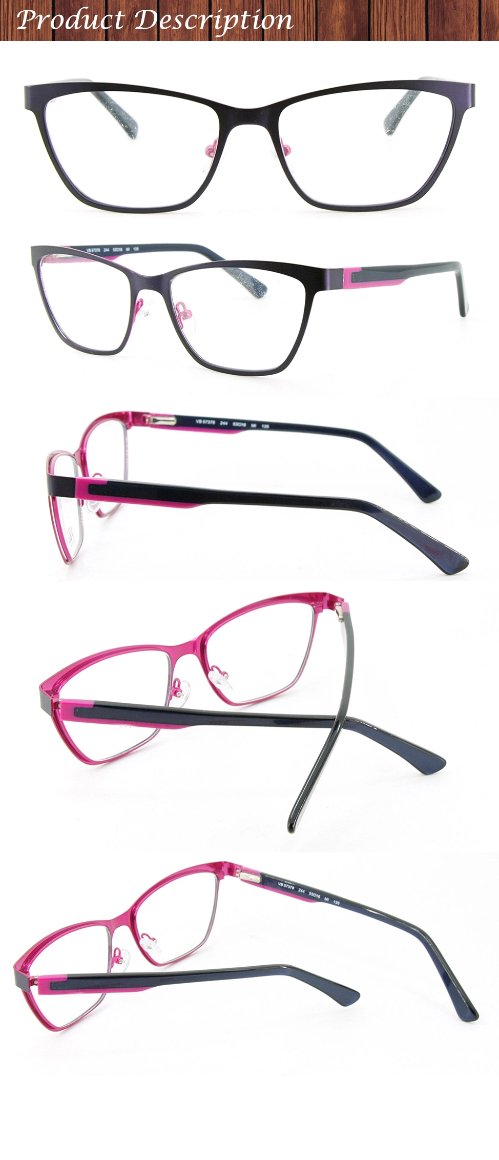 Manufacture Model Wholesale Stock Make Order Metal Optical Frame Eyewear