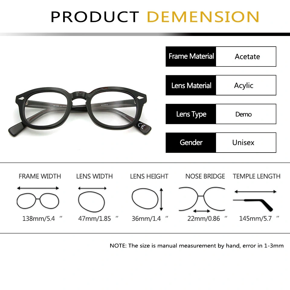 Custom Logo Acetate Eyewear Frames Eyewear Optical Frame (RT1085)