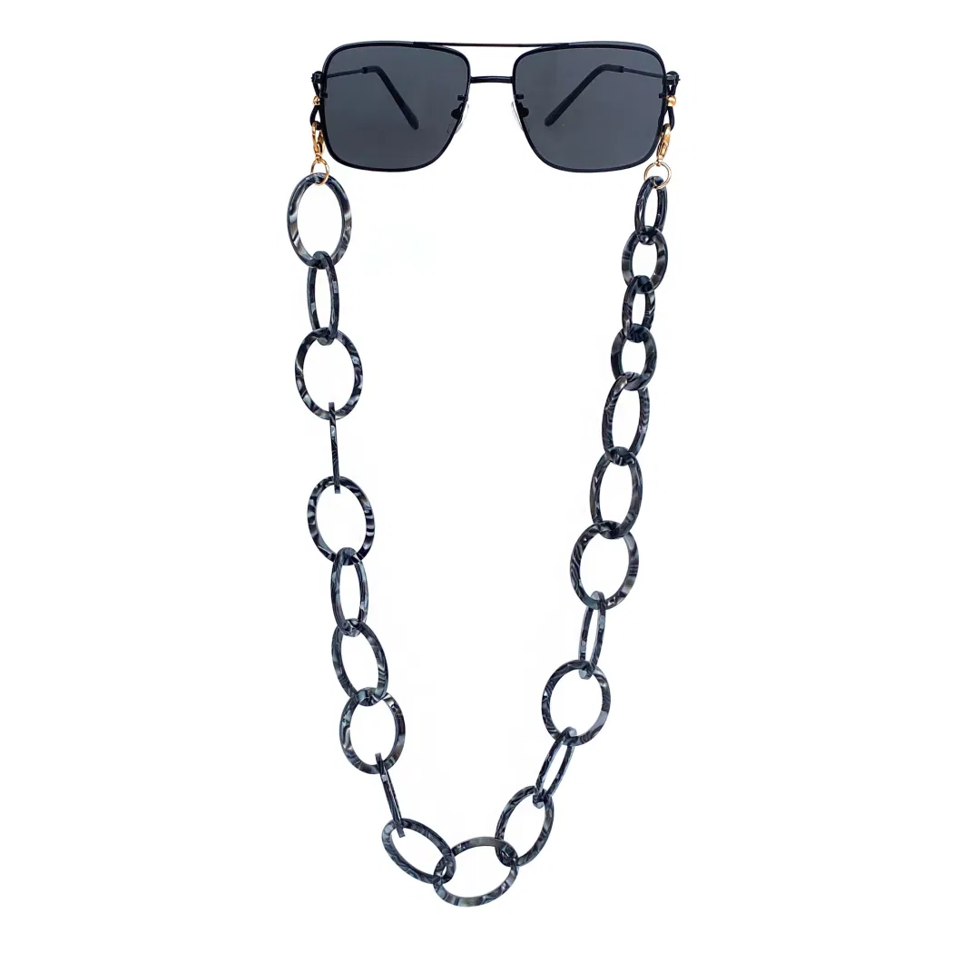 High End Acetate Masking Chain Sunglasses Cord Strap Neck Glasses Eyewear Accessories