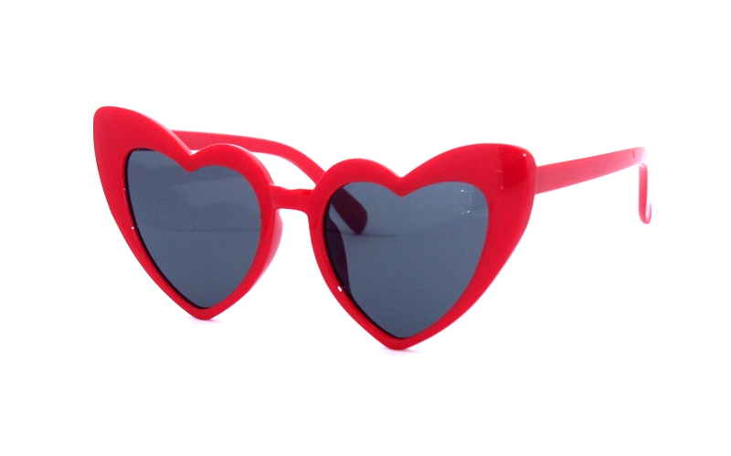 High Quality UV400 Protection Lovely Fashion Kids Eyewear Heart Shape Sunglasses