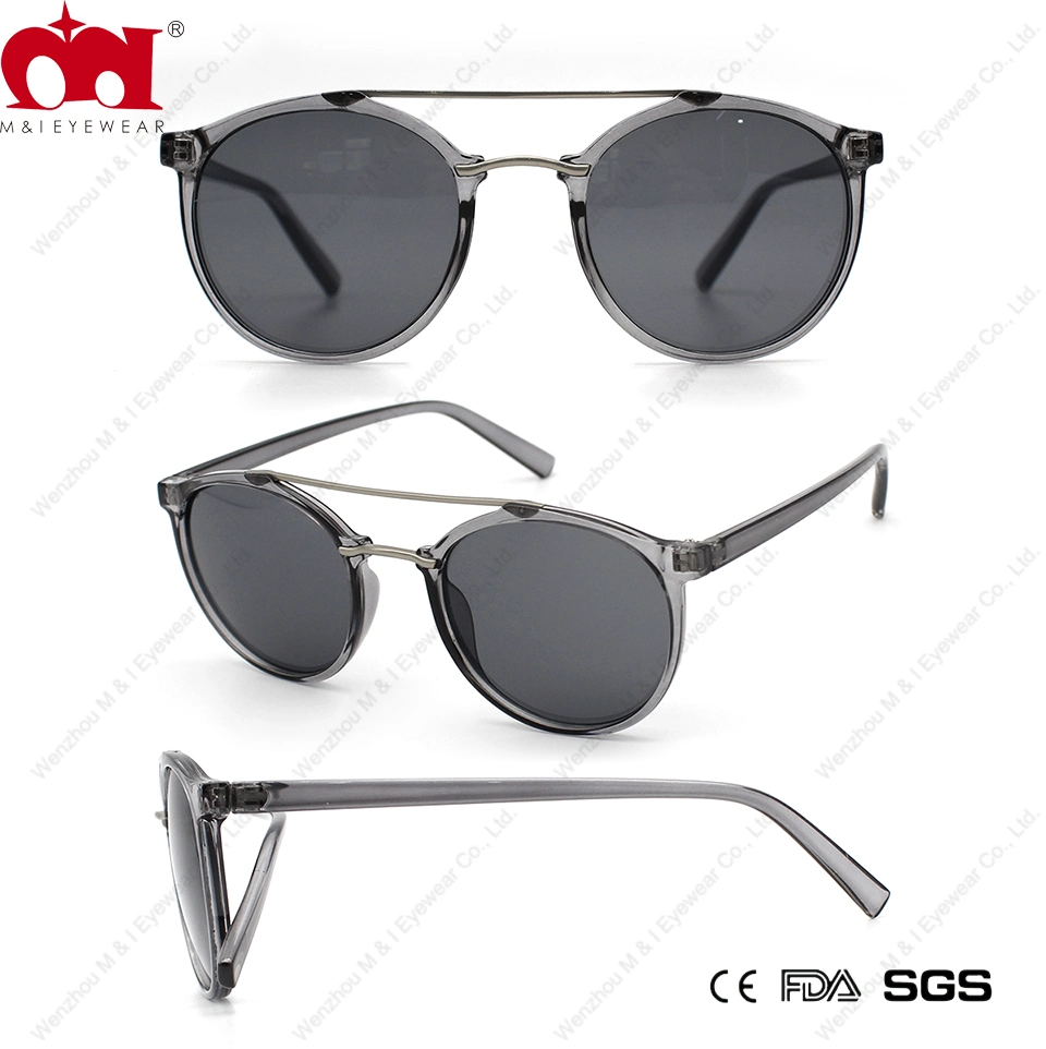 Promotion Round Shape Twin Nose Bridge Crystal Fashion Unisex Sunglasses (WSP20048)