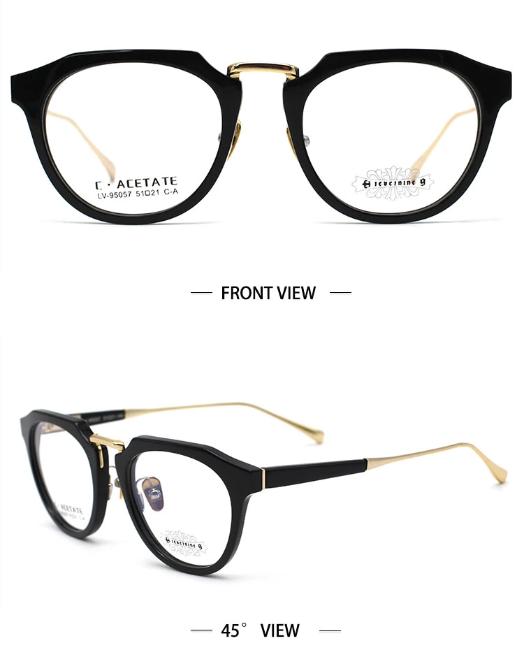 Fashion Italy Design Spectacles Eyewear Cellulose Acetate Eyeglass Optical Frame