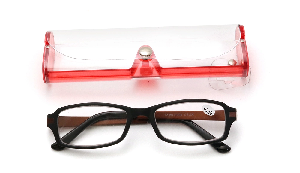 Custom Logo Classic Oval PC Frame Reading Glasses with Plastic Box