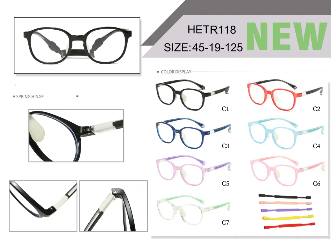 New Fashion Kid Glasses Flat Glasses for Boys and Girls Full Frame Lightweight Computer Goggles