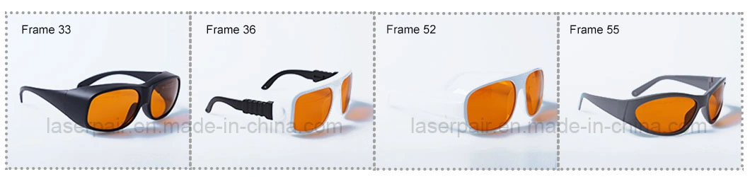 Sports Type of 532nm &amp; 1064nm Laser Safety Glasses &amp; Laser Safety Eyewear for Tattoo Removal Machine Q-Switched Equipment