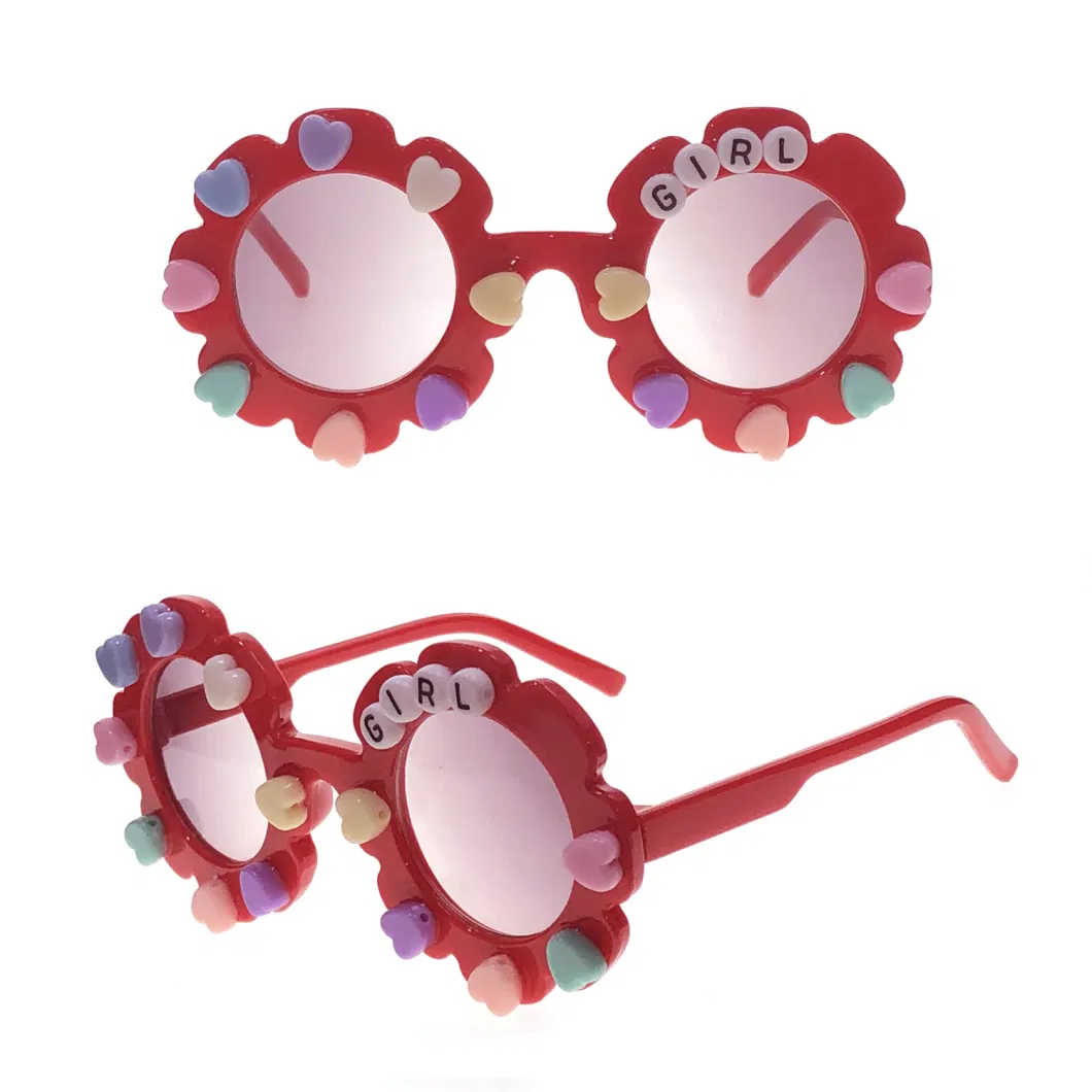 New Design Colorful Decoration Kids Fashion Sunglasses