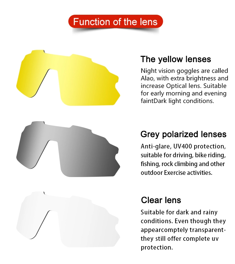 New Design Half Frame 100% UV Protection Mirror Lens Sports Eyewear