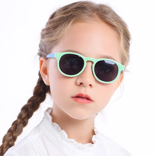 High Quality Soft Touch Tpee Material Kids Sunglasses with Polarized UV400 CE FDA